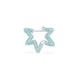 Single Lagoon Star Earring - silver