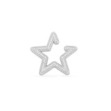 Single Star Ear Cuff - silver