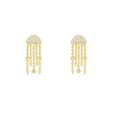 Jellyfish Earrings - Yellow Silver