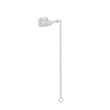 Single Ear Cuff with Chain - Silver