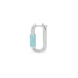 Single Lagoon Chain Link Earring - silver