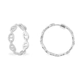 Maille Marine Hoop Earrings - silver