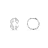 Small Maille Marine Hoop Earrings - silver