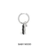 Single Baby Mood Yummy Bear (CLIPPABLE) Hoop Earring