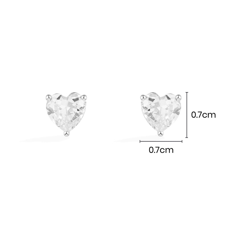 Heart Stud Earrings