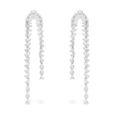 Cascade Drop Earrings - silver