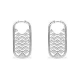 Batik Tab earrings - silver