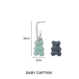 Single Baby Captain Yummy Bear (CLIPPABLE) Earring