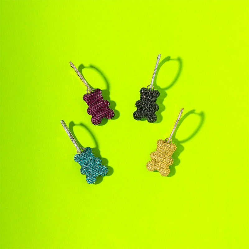 Single Captain Yummy Bear (CLIPPABLE) Hoop Earring