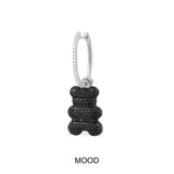 Single Mood Yummy Bear (CLIPPABLE) Hoop Earring