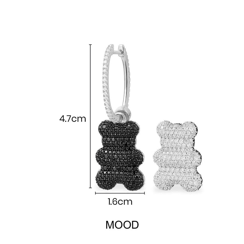 Single Mood Yummy Bear (CLIPPABLE) Hoop Earring