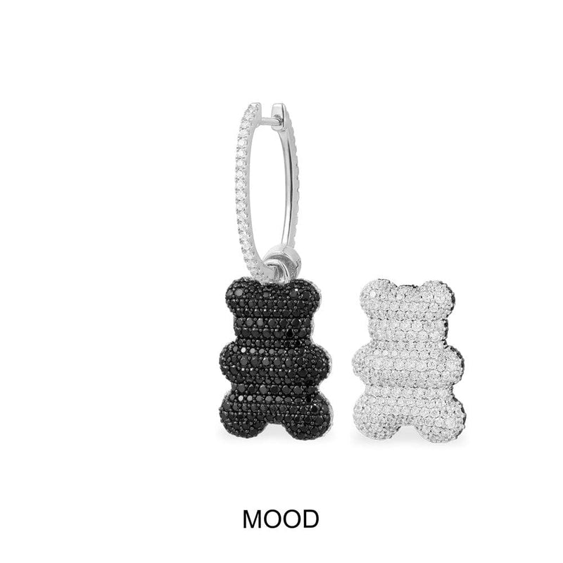 Single Mood Yummy Bear (CLIPPABLE) Hoop Earring