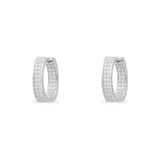 Chunky Pavé Hoop Earrings