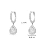 Pavé Hoop Earring with Drop