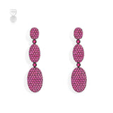 Fuchsia Oval Earrings