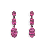 Fuchsia Oval Earrings