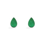 Green Drop Earrings