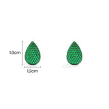 Green Drop Earrings