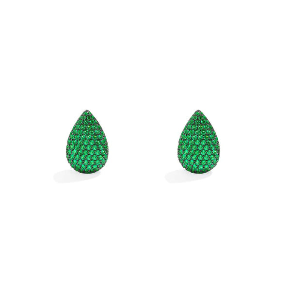 Green Drop Earrings