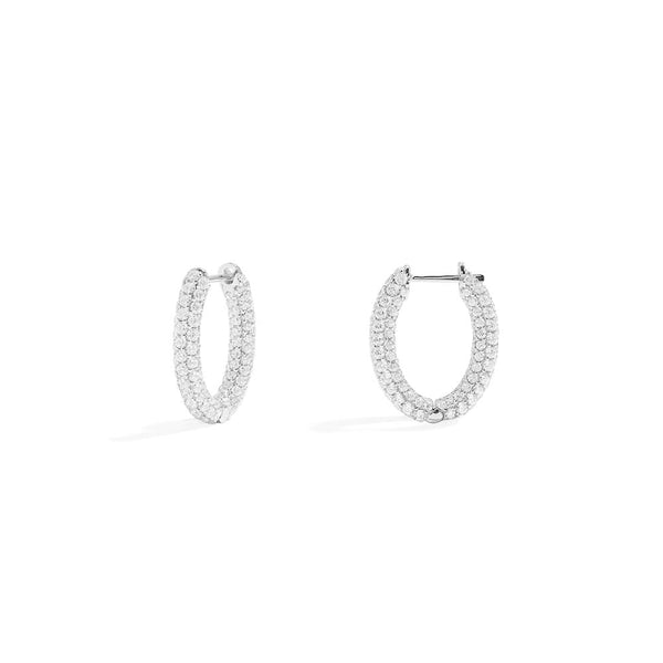 Pavé Hoop Earrings