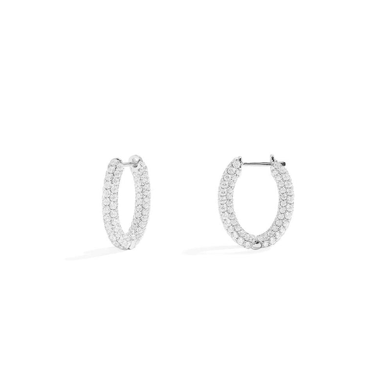 Pavé Hoop Earrings