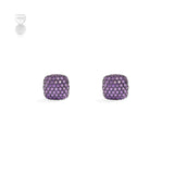 Purple Square Earrings