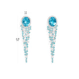 Lagoon Blue Drop Earrings