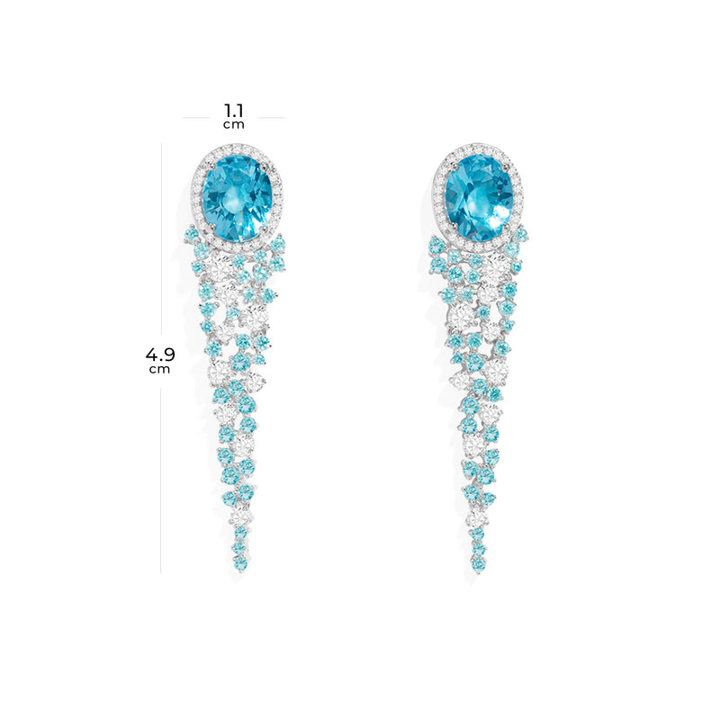 Lagoon Blue Drop Earrings