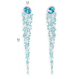 Long Lagoon Blue Drop Earrings