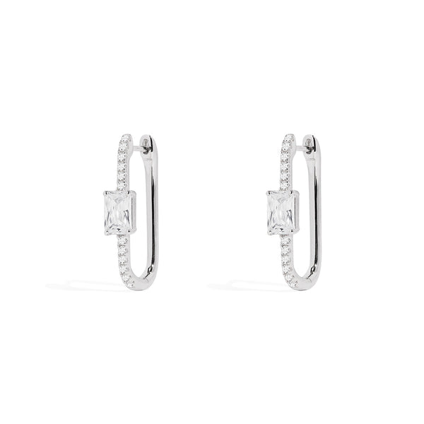 Éclat Pavé Hoop Earrings