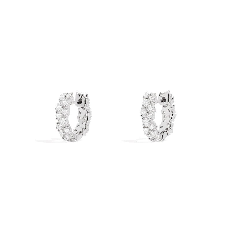 Pavé Huggie Earrings