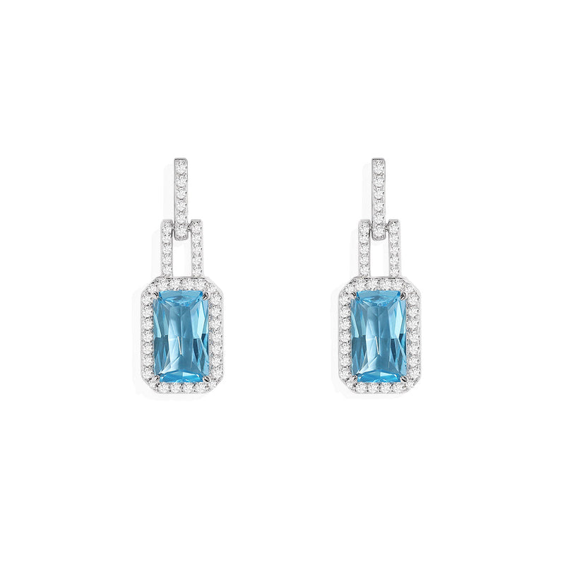 Statement Lagoon Blue Earrings