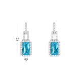 Statement Lagoon Blue Earrings