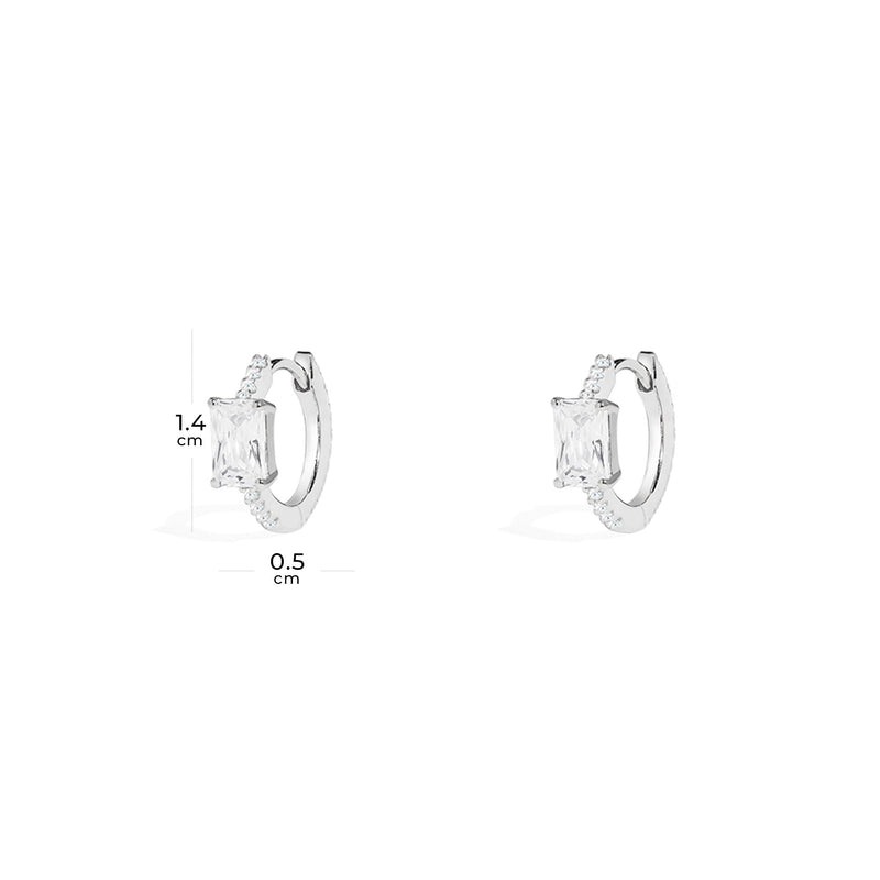 Éclat Pavé Hoop Earrings