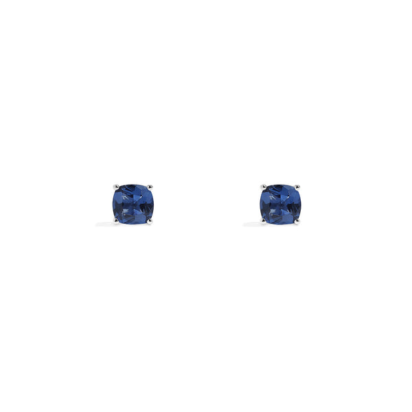 Blue Square Stud Earrings