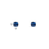 Blue Square Stud Earrings