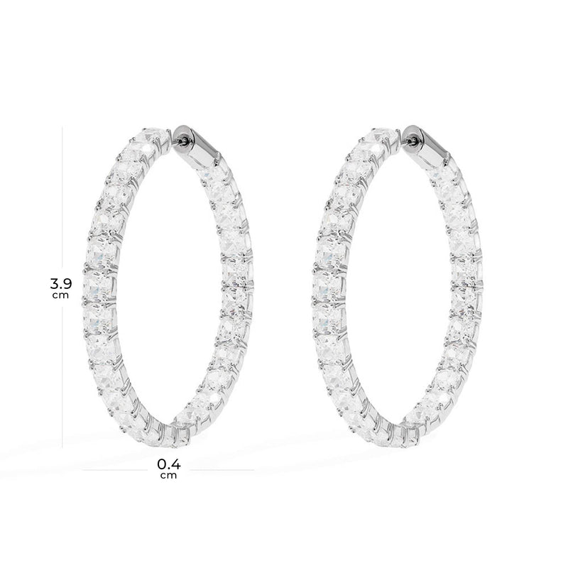 Large Square Hoop Earrings