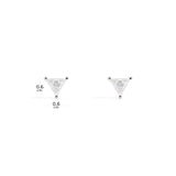 Éclat Triangle Stud Earrings