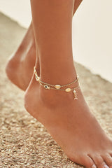 APM Monaco Sea Creatures Anklet in Yellow Silver