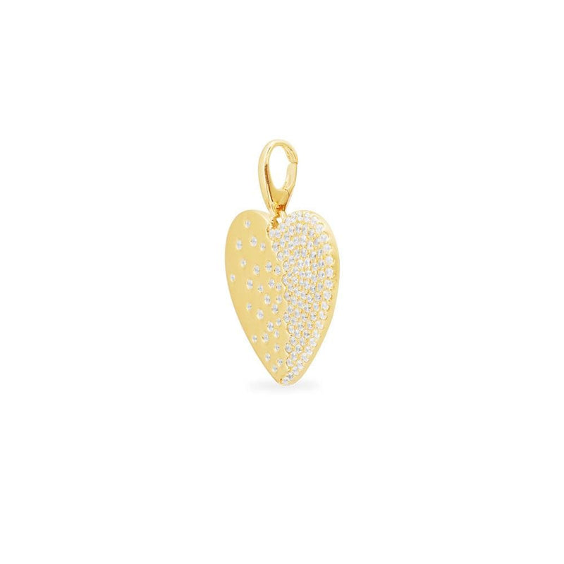 Heart Medal (Clippable) -  Yellow Silver