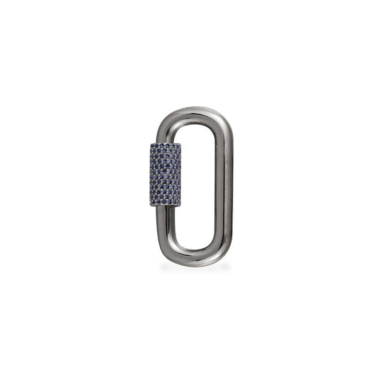 Navy Chain Link (Clippable) -  Dark Grey Silver