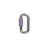 Purple Chain Link (Clippable) -  Dark Grey Silver