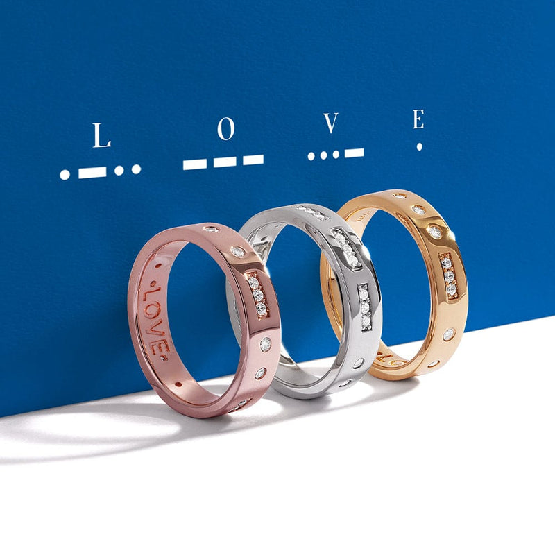 LOVE Morse Code Ring