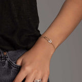 APM Monaco Safety Pin Adjustable Bracelet in APM rose alloy