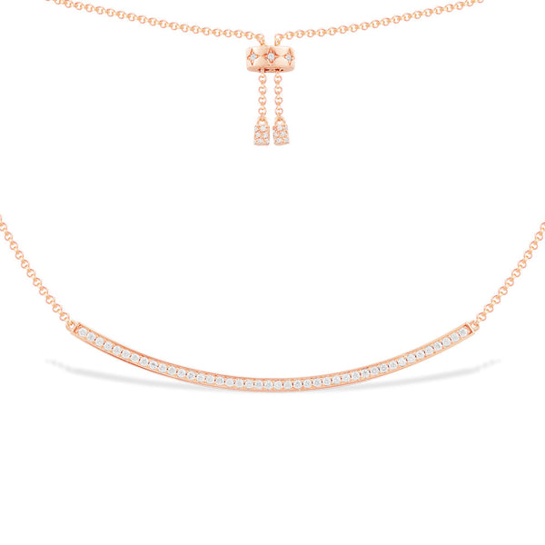 Dainty Pavé Adjustable Necklace