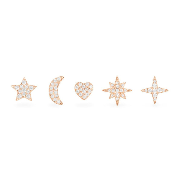 Celestial Stud Earrings Set