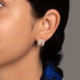 APM Monaco Five-hoop Earrings in APM rose alloy