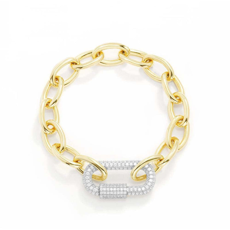 Pavé Chain link Bracelet