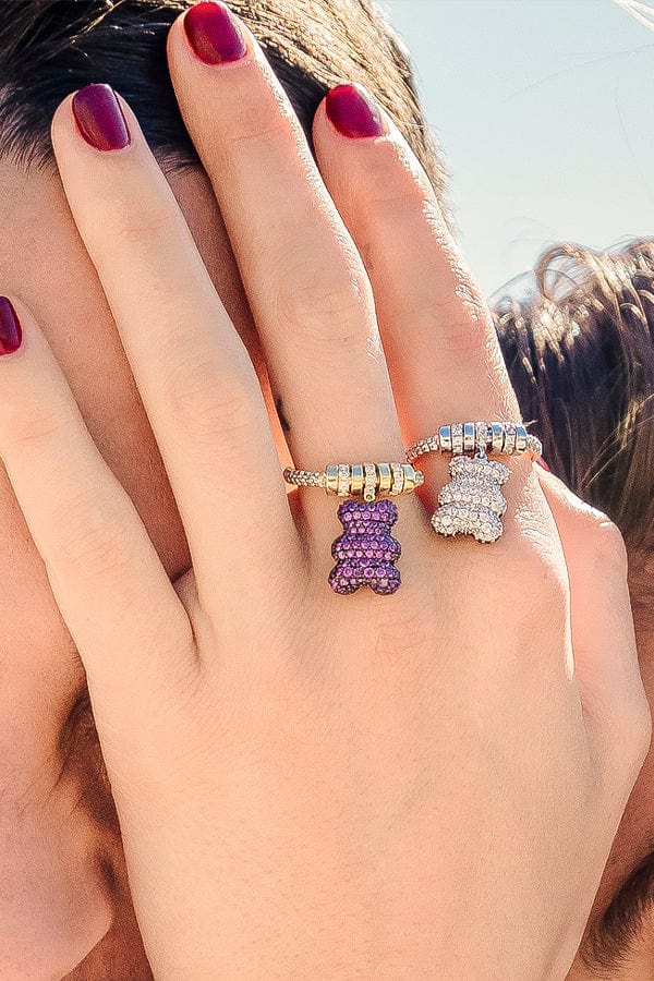 Ultra Violet Yummy Bear Ring