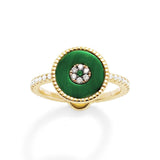 Malachite Lucky Eye Ring